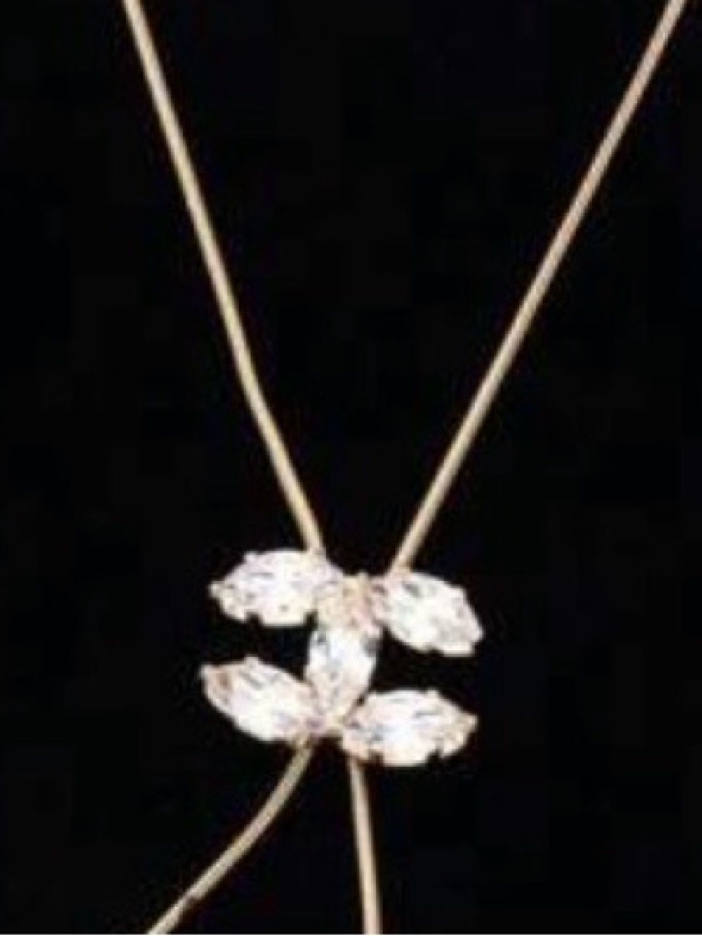 💎CC Crystal Accent 💎Necklace Adjustable Designer